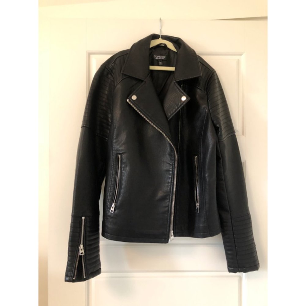 Topshop Faux Leather  Jacket